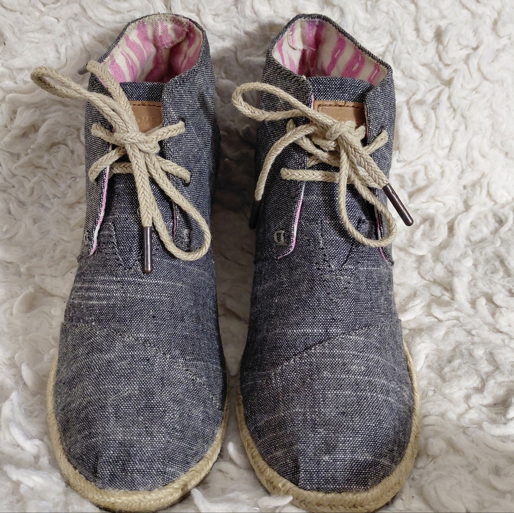 Toms Blue Jean Wedges